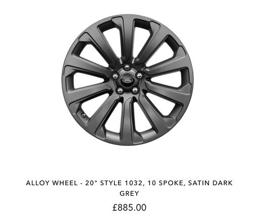 Vehicles Emerson Park East London - Photos for Range Rover Velar/ Evoque wheel 20 inch grey