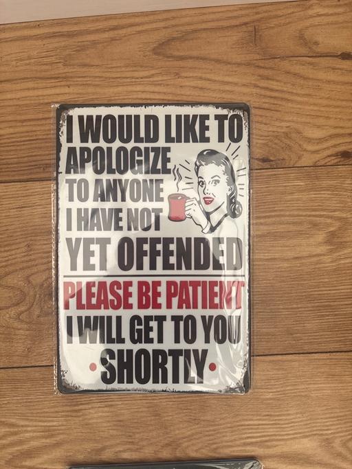 Buy & Sell Streetly Walsall - Photos for A4 metal sign