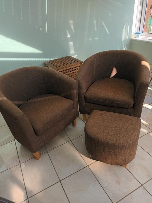 Buy & Sell Dartford Kent - Photos for Bucket chairs & footstall