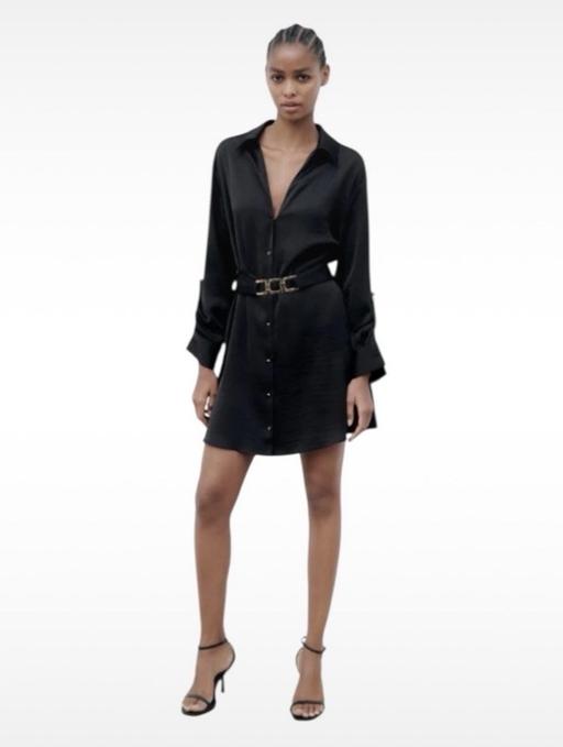 Buy & Sell Surbiton Kingston upon Thames - Photos for Zara Satin Effect Shirt Dress