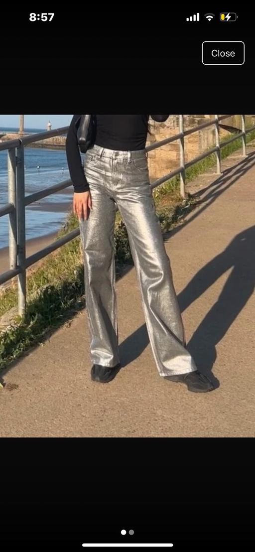 Buy & Sell Surbiton Kingston Upon Kingston upon Thames - Photos for Metallic Pants - H&M