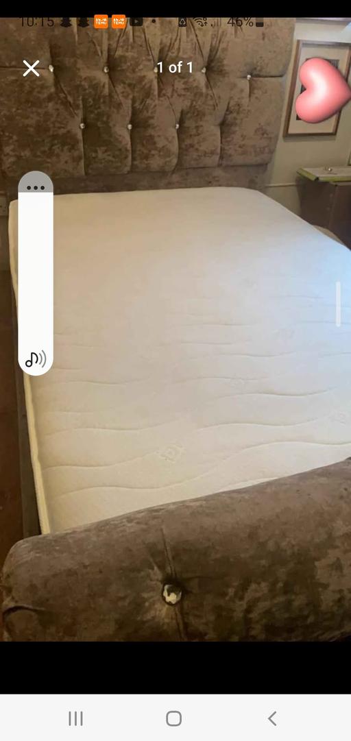 Buy & Sell Penn Wolverhampton - Photos for small double bed velvet 