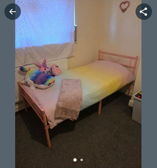 Buy & Sell Horn Park South East London - Photos for pink single metal frame bed