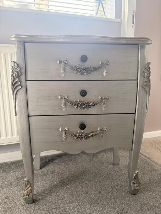 Buy & Sell Compton Wolverhampton - Photos for Dunelm Toulouse Silver 3 drawers