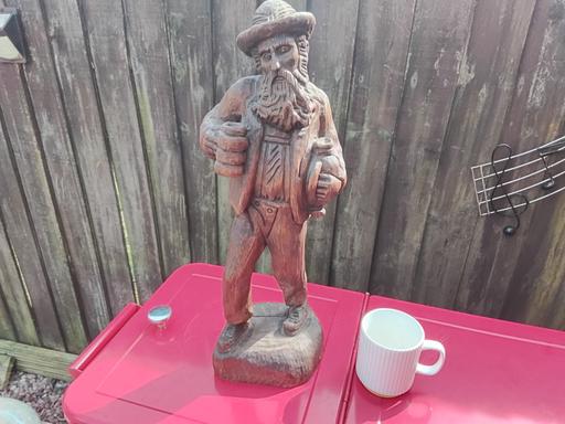 Buy & Sell Yardley Birmingham - Photos for hand carved folk art drunk old man statue