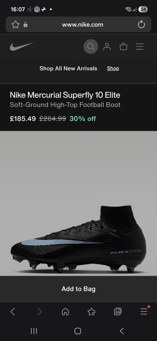 Buy & Sell Kings Norton Birmingham - Photos for mens Nike Mercurial football boots size 9