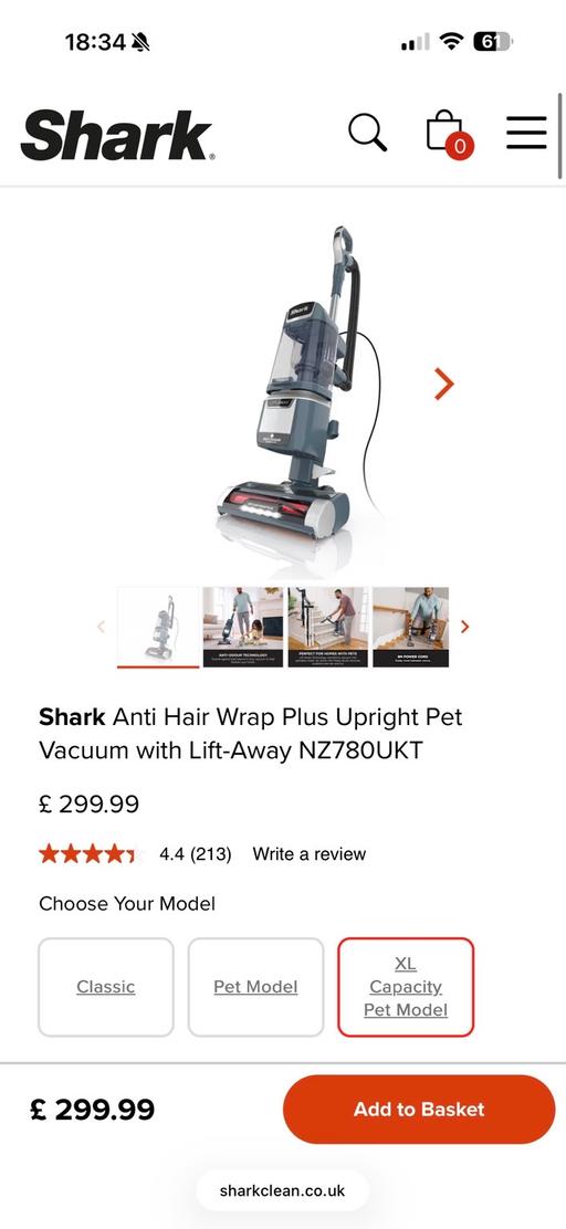 Buy & Sell Kingston Barnsley - Photos for Shark Vacuum NZ780ukt BNIB rrp £299