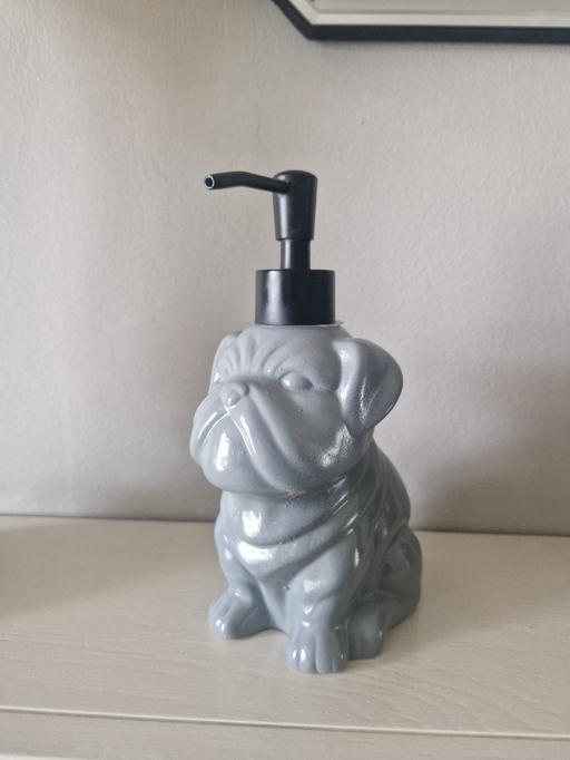 Buy & Sell Scholes Rotherham - Photos for TK Max pot grey dog soap dispenser