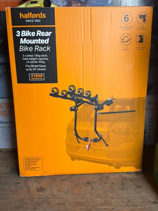 Buy & Sell Streetly Walsall - Photos for Halfords 3 bike rear mounted bike rack new