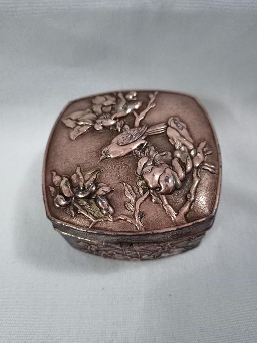 Buy & Sell Hall Green Birmingham - Photos for VINTAGE JAPANESE SILVER PLATE TRINKET BOX.