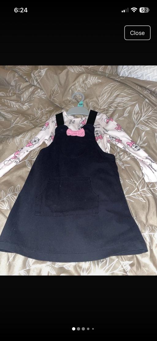 Buy & Sell Rowley Village Sandwell - Photos for Minnie Mouse dungaree dress set 2-3 years