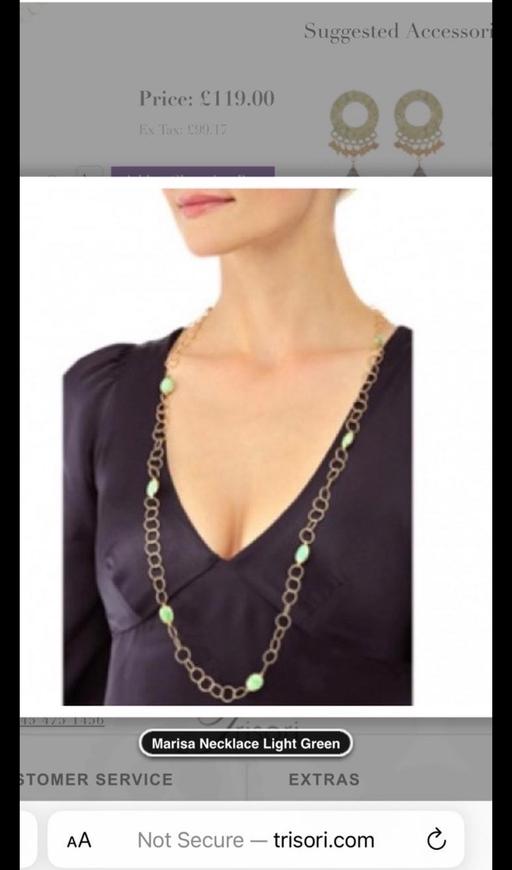 Buy & Sell Liverpool Street Central London - Photos for Trisori Necklace gold plated green stones