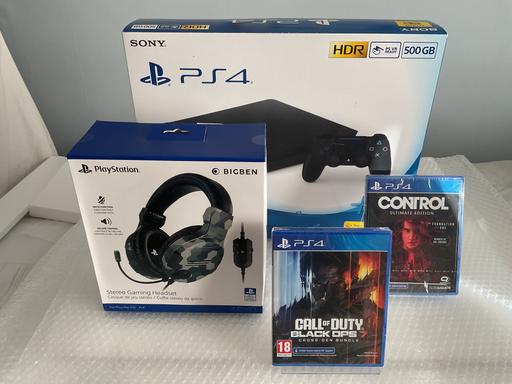 Buy & Sell - Photos for New PS4 Black Slim 500GB Console Bundle