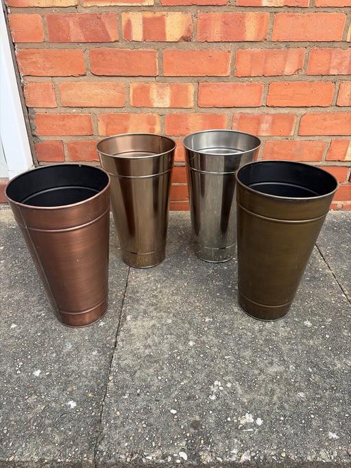 Buy & Sell Bordesley Green Birmingham - Photos for Metal planters x4