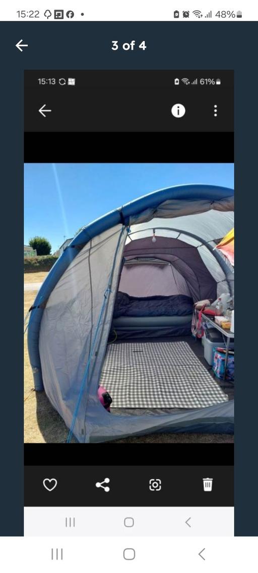 Buy & Sell Saint Budeaux Plymouth - Photos for 4 man blow up tent