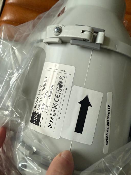 Buy & Sell New Malden Kingston upon Thames - Photos for Illuminated Inline Wetroom Ventilation System