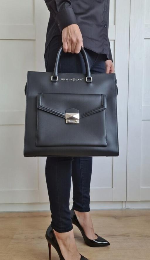 Buy & Sell Kempston Bedford - Photos for Karl Lagerfield Style Black Leather Tote bag