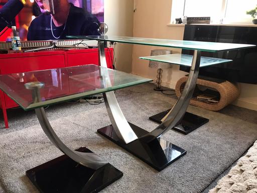 Buy & Sell Stockland Green Birmingham - Photos for 3 piece Glass Table set - COLLECTION ONLY