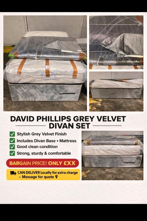 Buy & Sell Selly Park Birmingham - Photos for David Phillips velvet set bed
