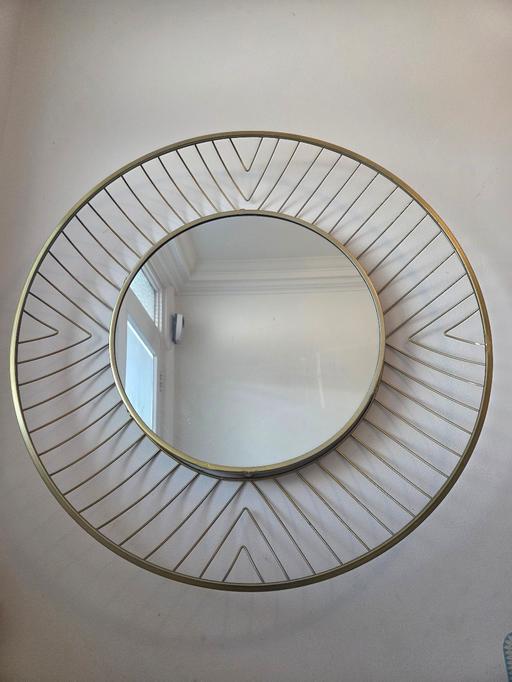 Buy & Sell Ilford Redbridge - Photos for Gold Sunburst Wall Mirror – Modern Decorative