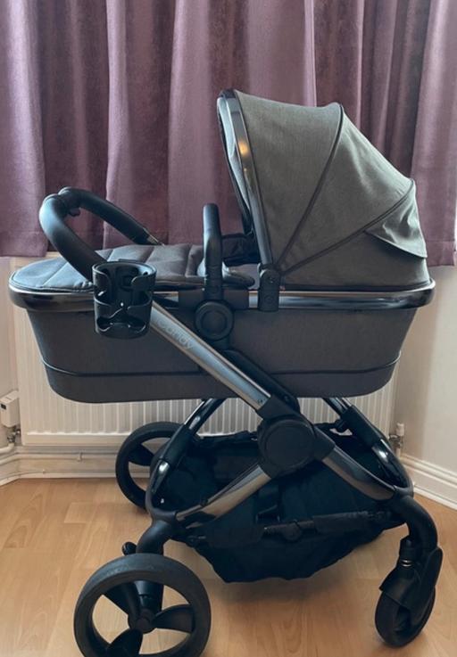 Buy & Sell Chatham Medway - Kent - Photos for iCandy Peach 6 dark grey twill travel system