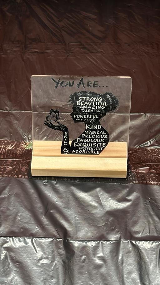 Buy & Sell Yardley Birmingham - Photos for Acrylic Affirmation Woman Silhouette Plaque