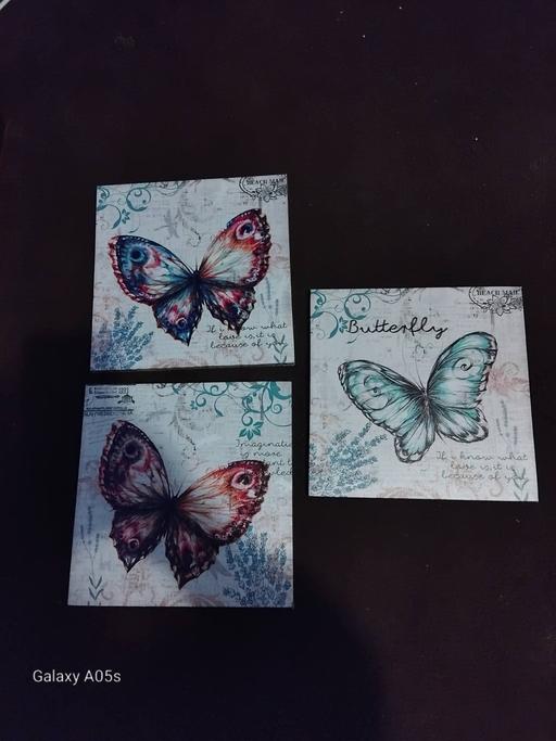 Buy & Sell Aston Birmingham - Photos for three butterfly canvas