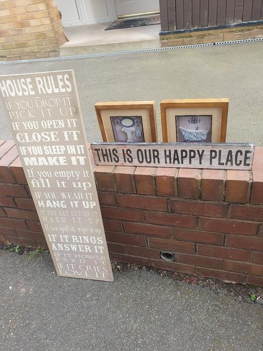 Buy & Sell Pensnett Dudley - Photos for Canvas, Sign & 2 Small Wooden Picture Frames,