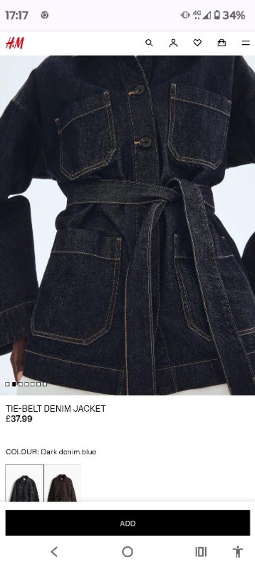 Buy & Sell Bellingham South East London - Photos for Tie Belt Denim Jacket