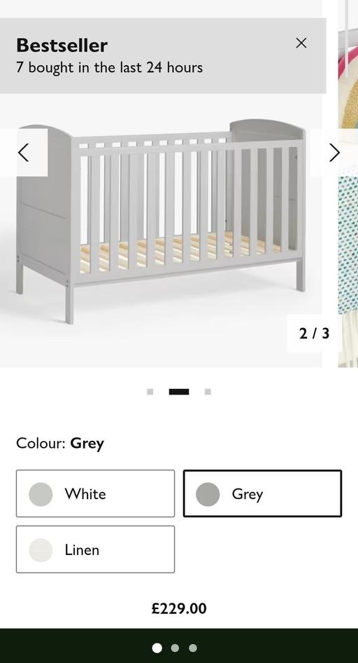 Buy & Sell Colliers Wood South West London - Photos for Free John Lewis Cot From Tooting area