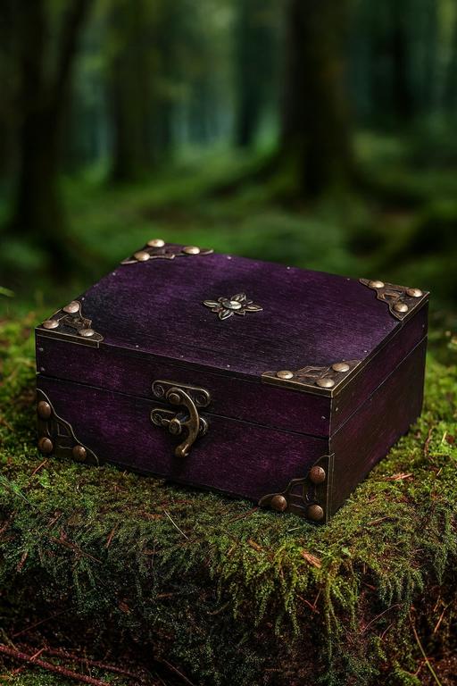 Buy & Sell Burford West Oxfordshire - Photos for vintage style purple wooden wooden storage bo