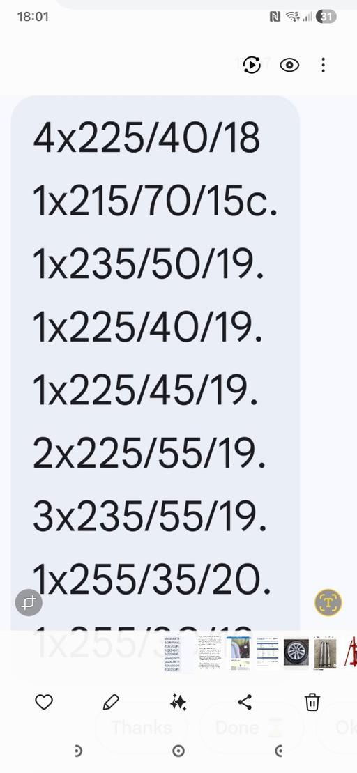 Vehicles Chapeltown Sheffield - Photos for tyres part worn