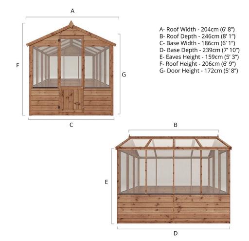 Buy & Sell Hurst Green Dudley - Photos for 8x6 Wooden Greenhouse