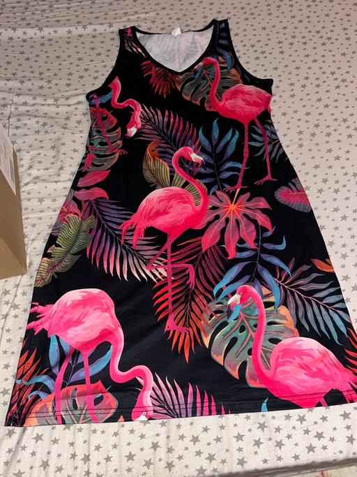 Buy & Sell Horfield Bristol - Photos for Ladies Patterned Flamingo Dress Size M