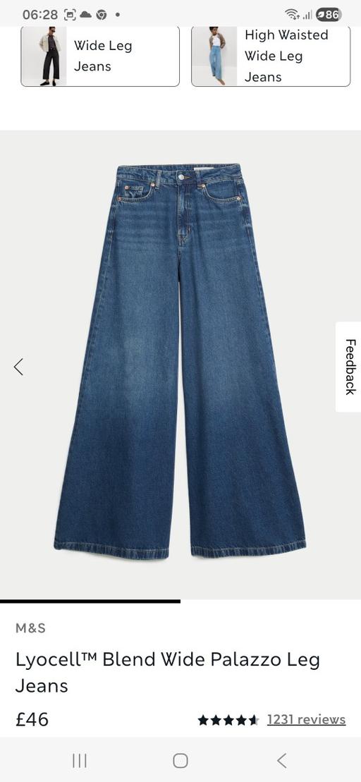 Buy & Sell Saint Leonards-on-Sea Hastings - Photos for Marks & Spencers Palazzo jeans