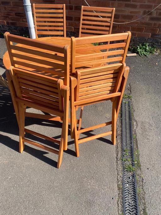 Buy & Sell Coventry City Centre Coventry - Photos for Wooden table with 4 chairs Patio Set
