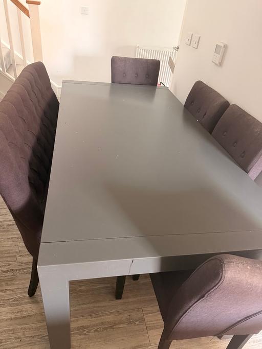 Buy & Sell Little Waltham Chelmsford - Photos for Extendable grey table with bench and chairs