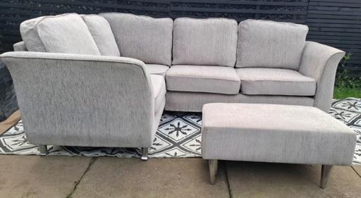 Buy & Sell Wednesfield Wolverhampton - Photos for Grey /Silver ScS Corner Sofa+footstool