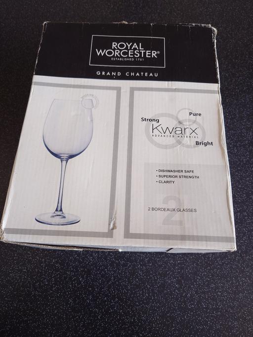 Buy & Sell Woodthorpe Charnwood - Photos for 2 royal Worcester Bordeaux glasses