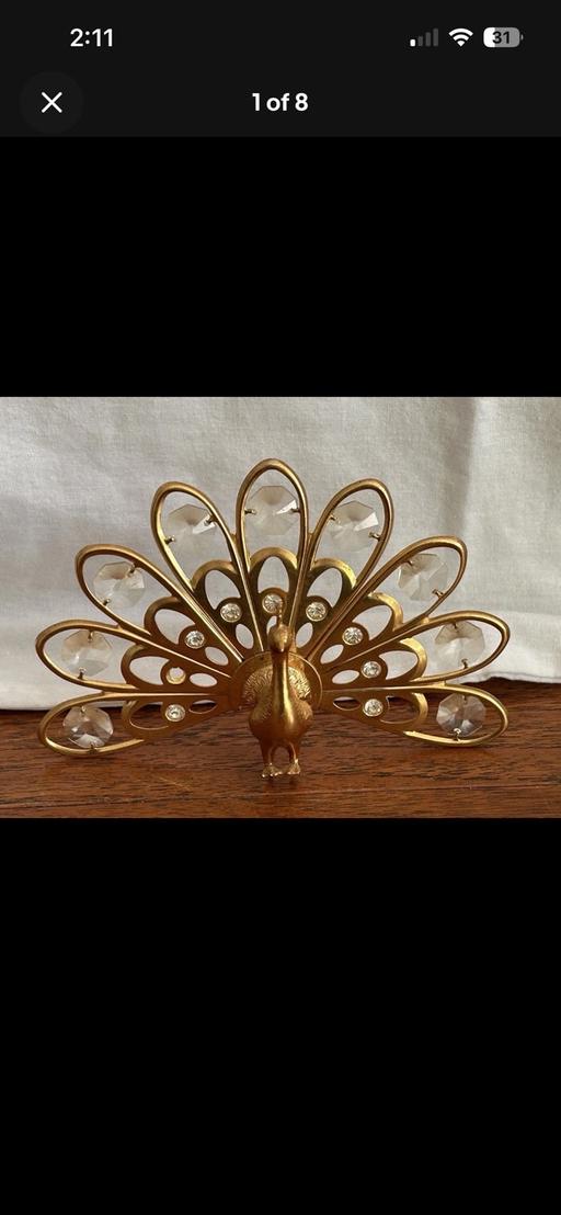 Buy & Sell Horfield Bristol - Photos for Vintage 24KGOLDPlated 18 AUSTRIAN peacock
