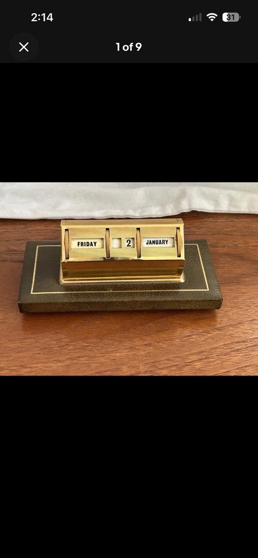 Buy & Sell Horfield Bristol - Photos for vintage 1970’s gold-tone perpetual calendar