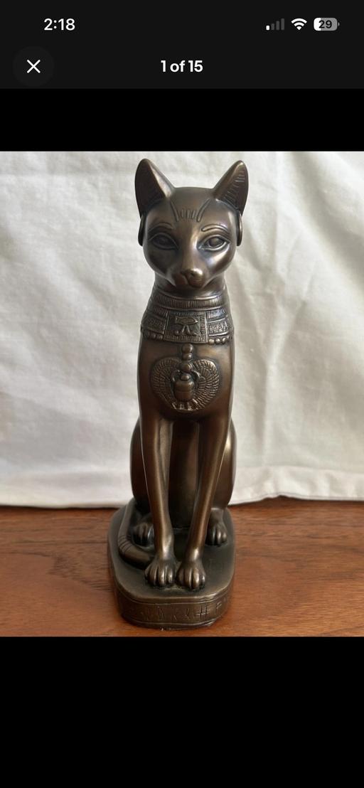 Buy & Sell Northville South Gloucestershire - Photos for Egyptian cat god Bastet bronze effect figure