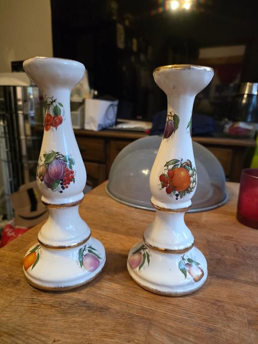 Buy & Sell Pensnett Dudley - Photos for FRESH FRUIT STAFFORDSHIRE CANDLE STICKS