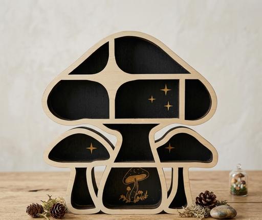 Buy & Sell Burford West Oxfordshire - Photos for Mushroom design floating crystal display shel