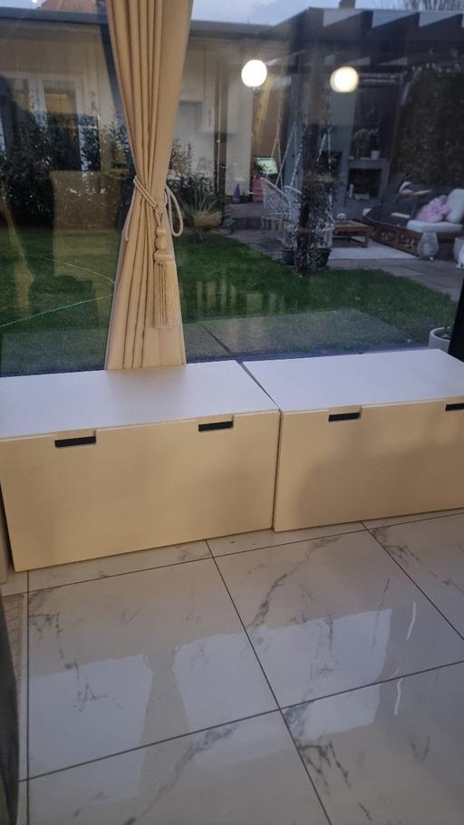 Buy & Sell Rush Green Barking and Dagenham - Photos for 2× Bench with toy storage, white