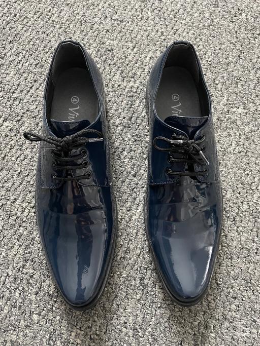 Buy & Sell Sefton Park Liverpool - Photos for Boys Navy blue patent formal shoes 4 (37)