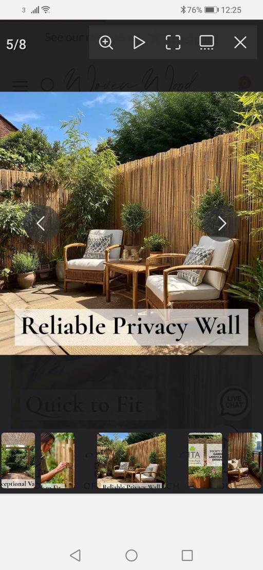 Buy & Sell Moseley Village Wolverhampton - Photos for New woven wood fencing 180x300cm RRP £50