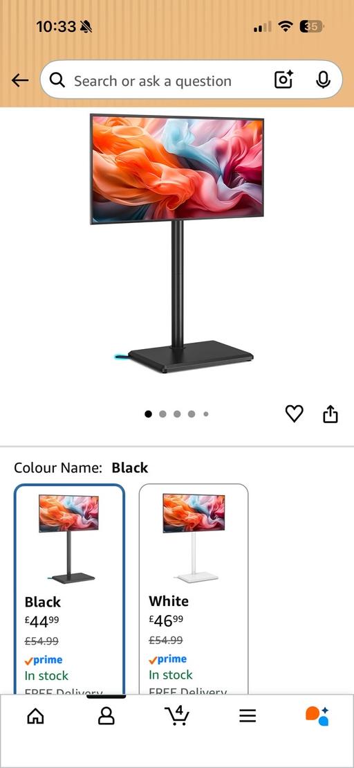 Buy & Sell Surrey Quays South East London - Photos for Tv floor stand for 32-65 inch TVs tall stand