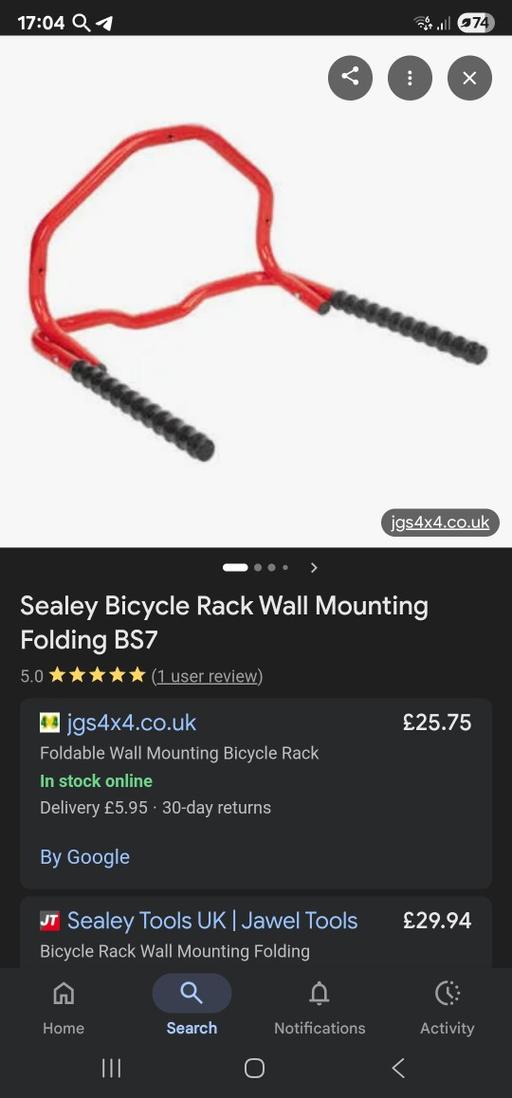 Buy & Sell Whittington Lichfield - Photos for wall mounted folding bike rack