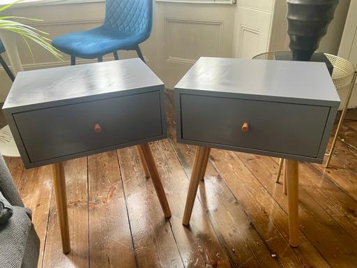 Buy & Sell North Kensington West London - Photos for Habitat Otto Grey Bedside Cabinets